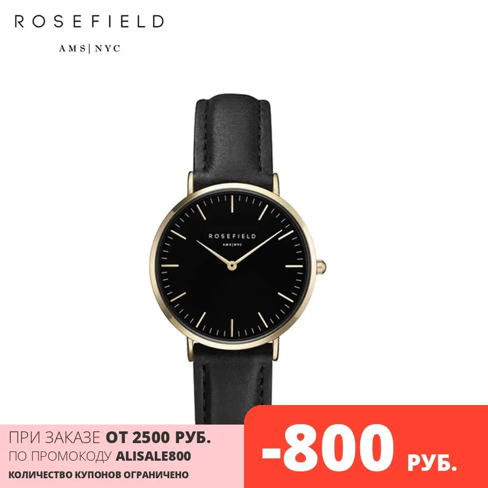 Наручные часы Rosefield TBBG-T56 женские кварцевые на кожаном ремешке |