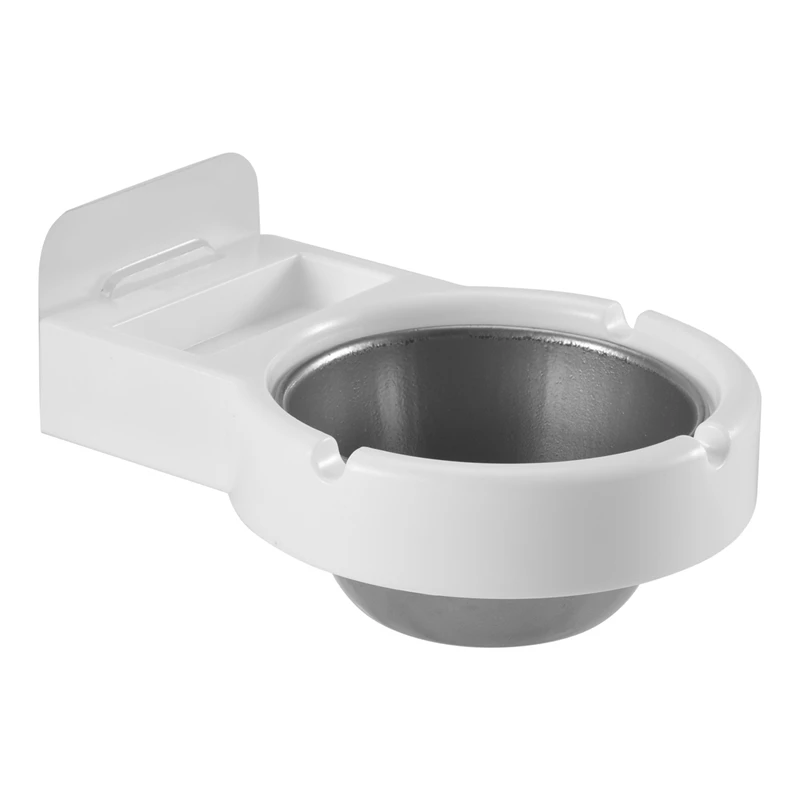 Портативная белая пепельница из нержавеющей стали для дома гостиной офиса