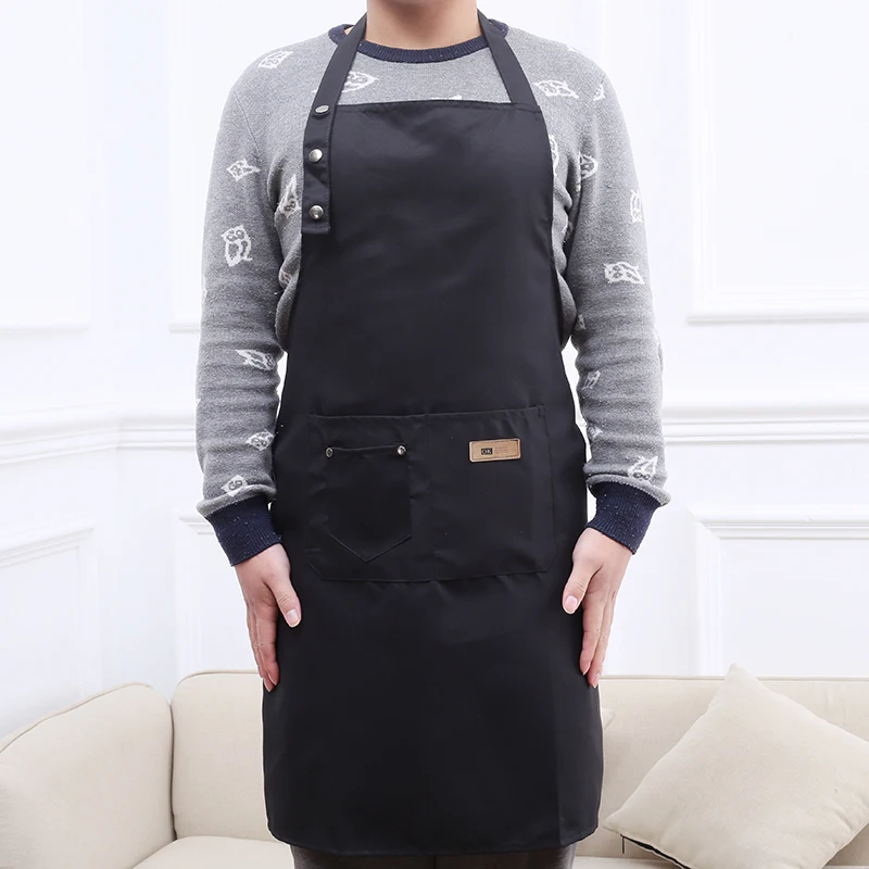 

New Fashion Canvas Kitchen Aprons For Woman Men Chef Work Apron For Grill Restaurant Bar Shop Cafes Beauty Nails Studios Uniform