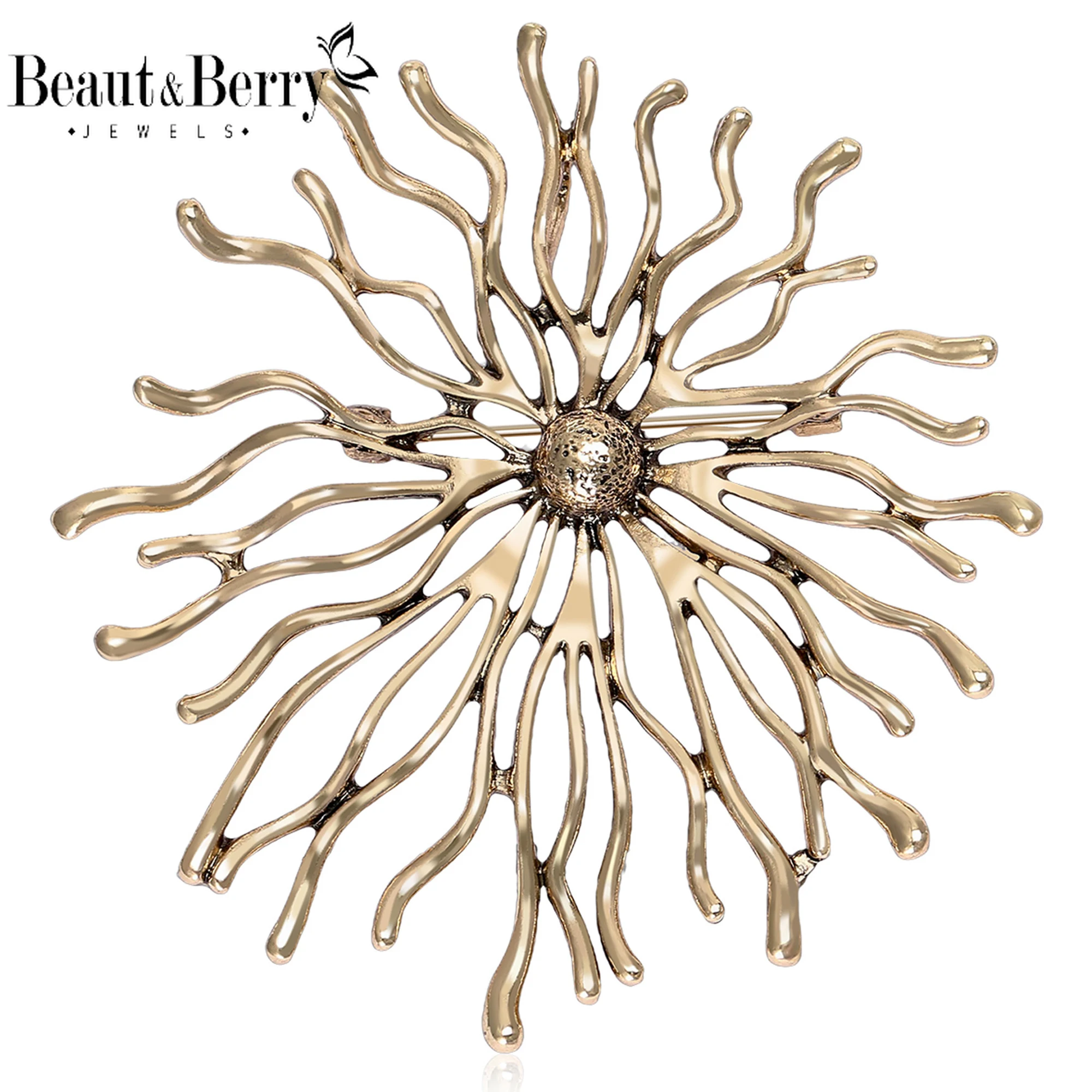 ברוש אבסטרקטי ממותג Beaut&Berry עם ציפוי אימייל לנשים וגברים, סיכות יוקרתיות למסיבות ולשימוש יומיומי, מתנות תכשיטים חדשות לחברים