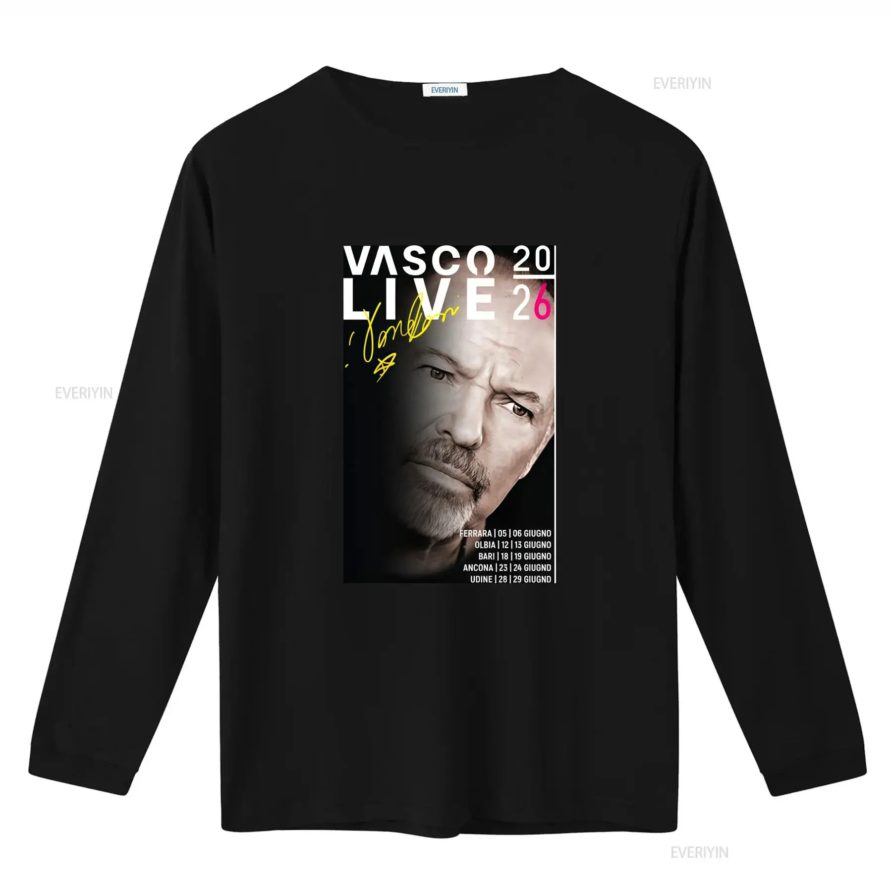 Фото Футболка Modena Park Vasco Rossi Concerto Girocollo, повседневная, из слегка эластичной ткани, стандартного кроя, винтажная. №3