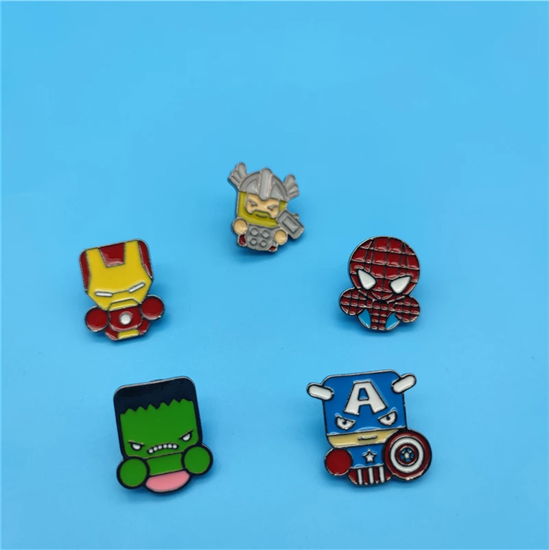 Металлический значок Мстители Человек-паук Халк Тор Ника Фурия Капитан Америка