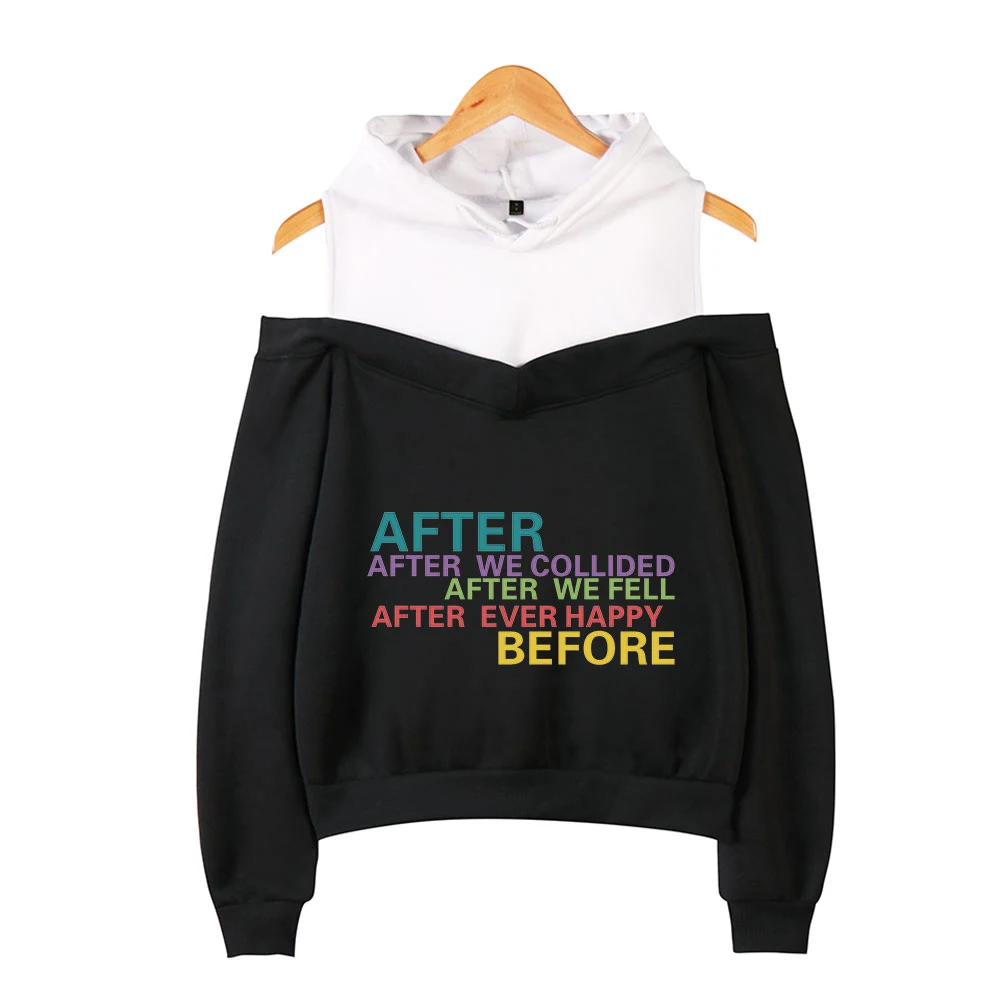 

Band After We Collided Hoodies Romantic Movie Female Off Shoulder Hoodies Long Sleeve Women's Sweatshirt Harajuku After Clothes