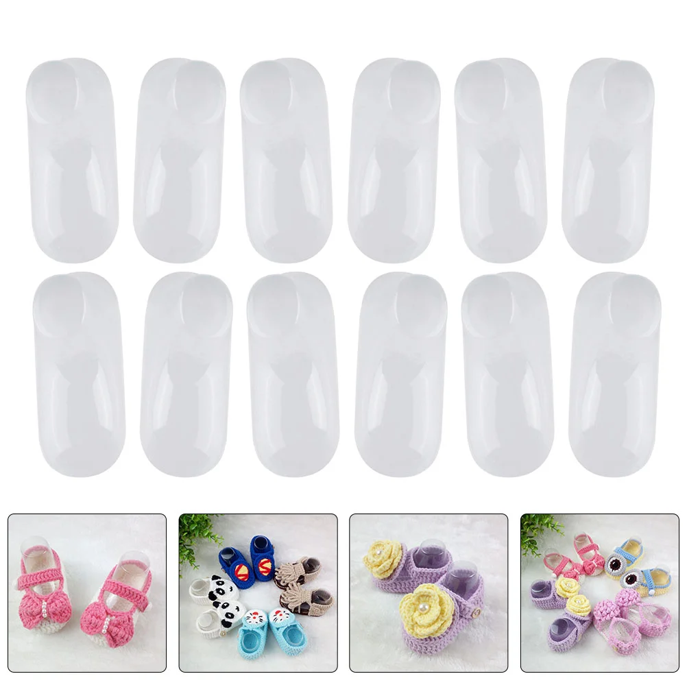 

100 Pcs Transparent Shoe Tree Plastic Toddler Feet Molds Shoes Supports Kids Socks Pvc Baby Boots