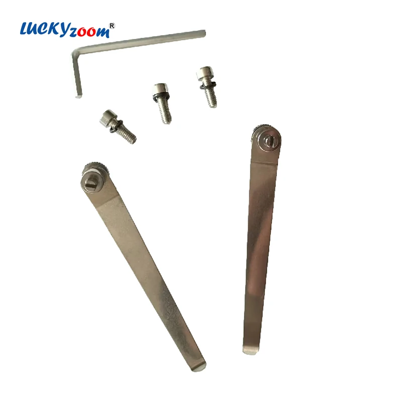 

Metal Microscope Base Plater Clip New Fixing Screws for Connecting Stage With Pillar Holder Microscopio Stand Accessories