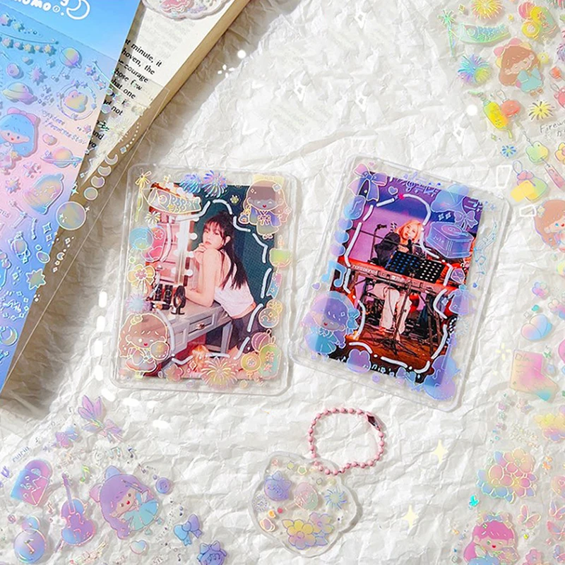 

2 шт., декоративные наклейки с блестками