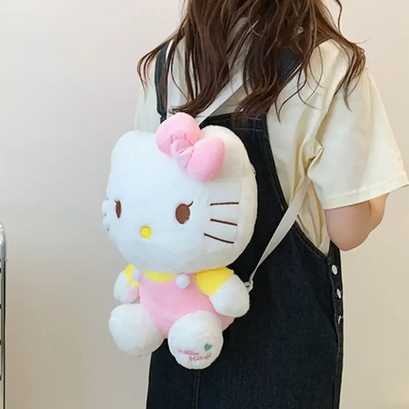 Sanrios аниме Cinnamoroll Kuromi My Melody плюшевый рюкзак для кукол сумка-мессенджер через плечо