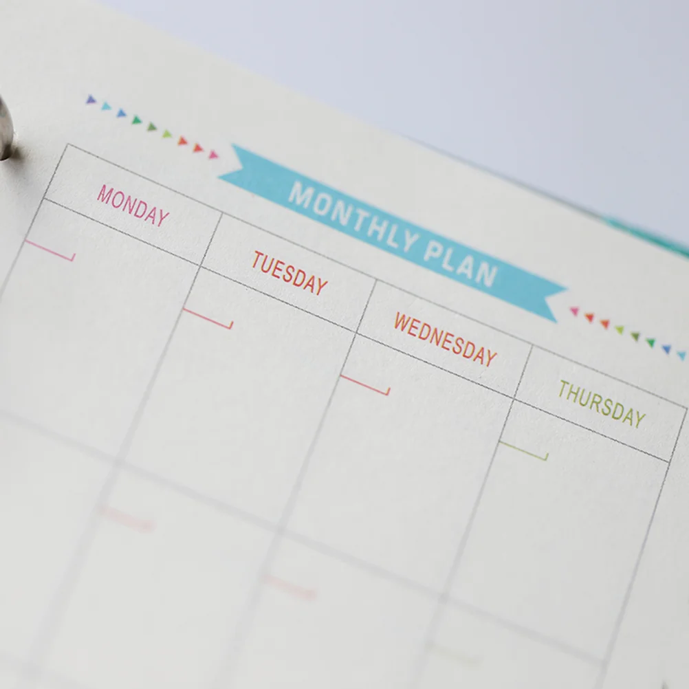 40 листов цветной бумаги для блокнота многоразовые журналы 6 сменных стержней