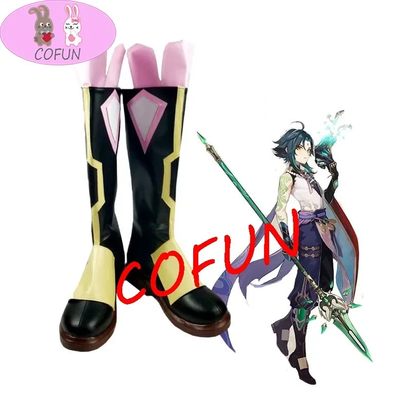 [Настроить] Сапоги Genshin Impact Xiao обувь для косплея на Хэллоуин новинка 2021