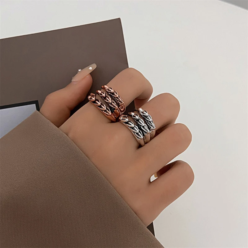 

Stylish Paw Style Ring Punk Style Accessories Retro Craft Personality Silver Bronze Color Optional Index Finger Ring