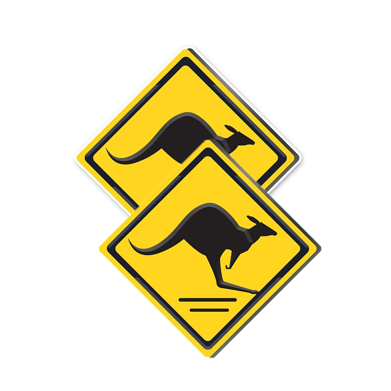 

Индивидуальный предупреждающий знак на заказ, часы для диких животных, автомобильные наклейки, аксессуары, бампер 14,9*15,1 см