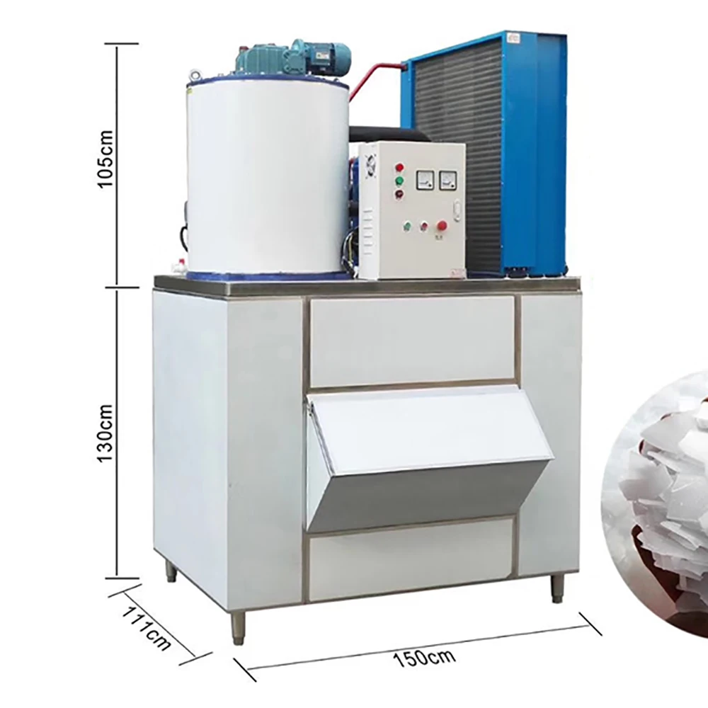 

Guangzhou Factory Snow Flake Commercial Ice Maker 2 Tons Ice Machine Flake