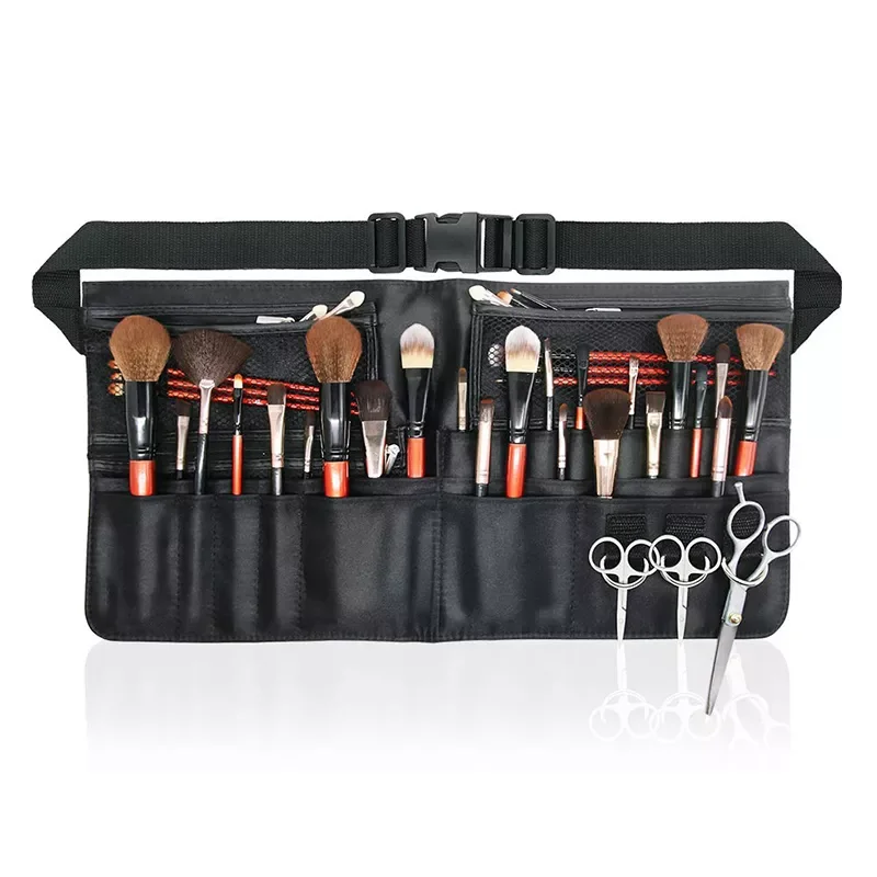 2023 Makeup Bag Waist Bag Women Cosmetic Brush Bag With Belt Travel Makeup Brushes Organizer Bag Waterproof Makeup Case