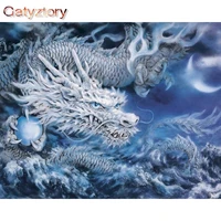 gatyztory frame dragon animals diy painting by numbers acrylic canvas painting home decoration unique gift modern wall art pictu