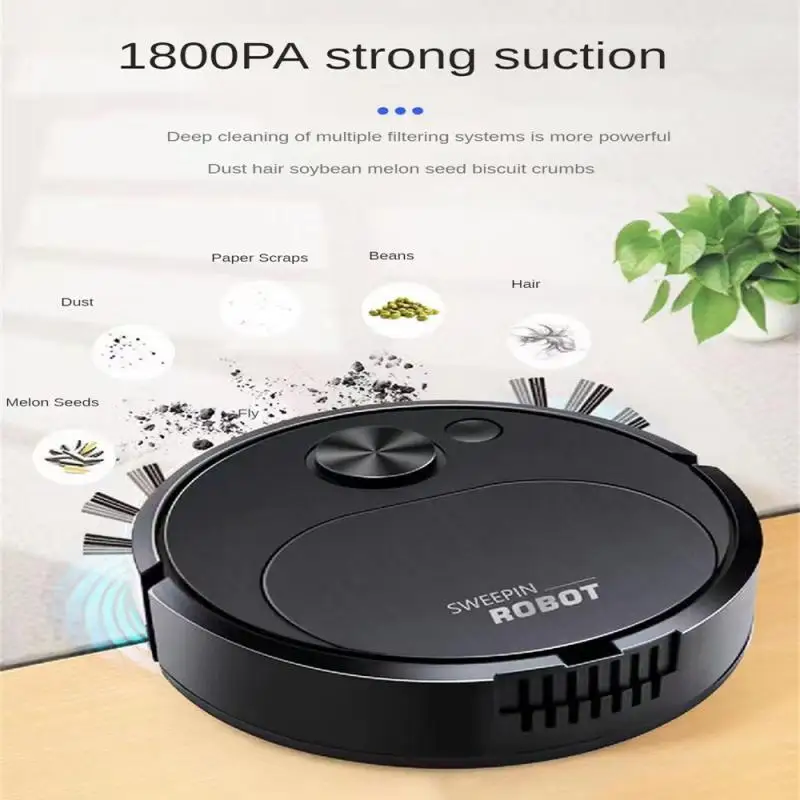 

Automatic Household Mini Cleaning Machine USB Charging Smart Vacuum Cleaner Sweeping Robot Intelligent Suck Drag Vacuum Cleaner