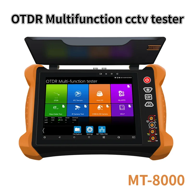 Фото MT-8000 OTDR Многофункциональный тестер видеонаблюдения с двойной длиной волны 1310/1550 Тестер замкнутого телевидения Тестер кабеля Анализ SOR №1