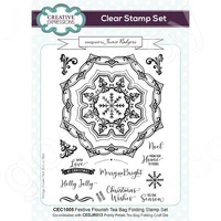 new arrival festive flourish clear stamps for diy scrapbooking paper card making decoration craft photo album stamps hot sale