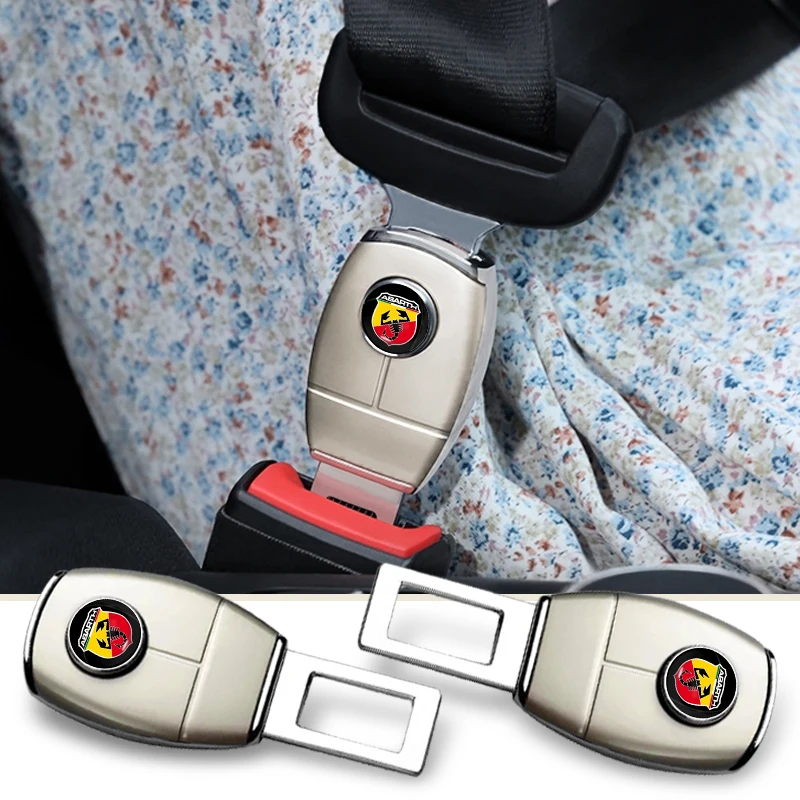 

Универсальный автомобильный удлинитель ремня безопасности из сплава с логотипом для конкуренции Abarth Carbono 95 500 695 124 Puto Spider автомобильные акс...