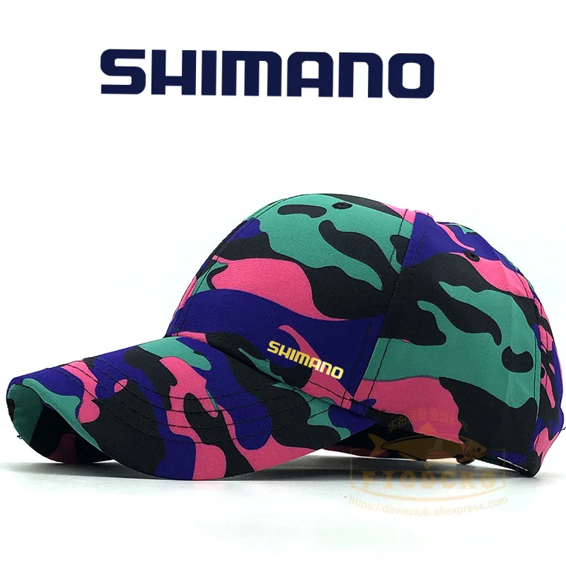 

2022 Men's Summer Outdoor Sports All-match Hats Camouflage Baseball Cap Unisex Fishing Street Trend Hip-hop Peaked Shimano Cap