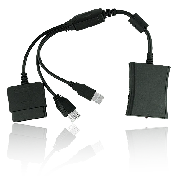 

Black Controller Converter Adapter Cable For PII PS2 Controller Joypad To Xbox 360 For Original Xbox 360 Wired Controller