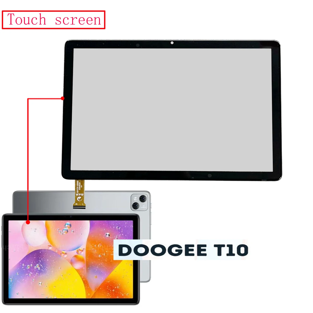 Новый сенсорный экран 10,1 дюйма, дигитайзер, стеклянный сенсор для DOOGEE T10, планшетный ПК, экран Pantalla, замена, ремонт, замена экрана (art.: 3920bf9eb12aa) - 3920bf9eb12aa