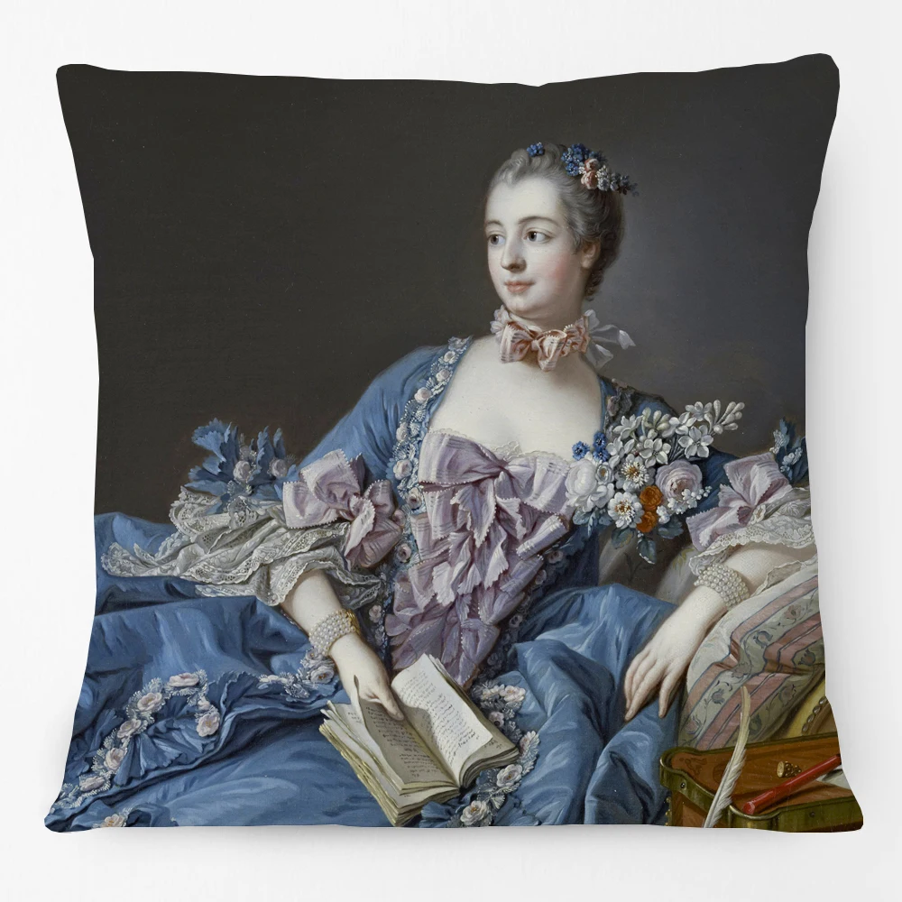 Королевская Европейская леди мадам рококо стильная наволочка с рисунком для
