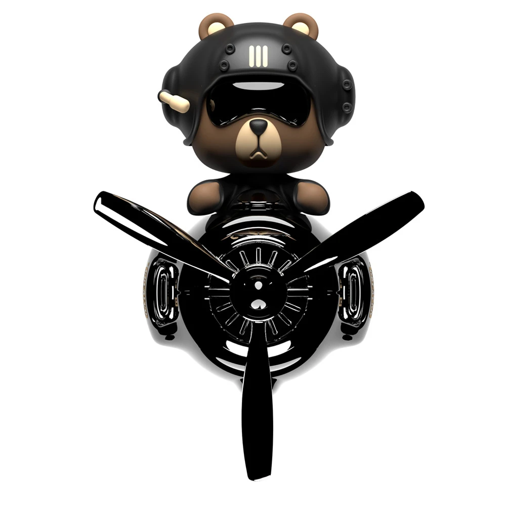 

Освежители воздуха для автомобиля с медведем, автомобильный вентилятор, ароматизатор для вертолета, диффузор, автомобильный дезодорант, украшение для вентиляционного отверстия, интерьер, автомобильные духи