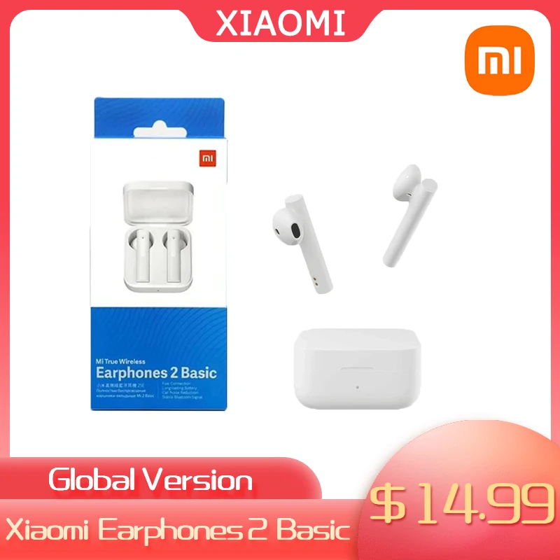 

Xiaomi Mi True Wireless Earbuds Basic 2S Earphone Bluetooth 5.0 Kontrol Sentuh TWS Earphone Mode Gaming Headphon Versi Global