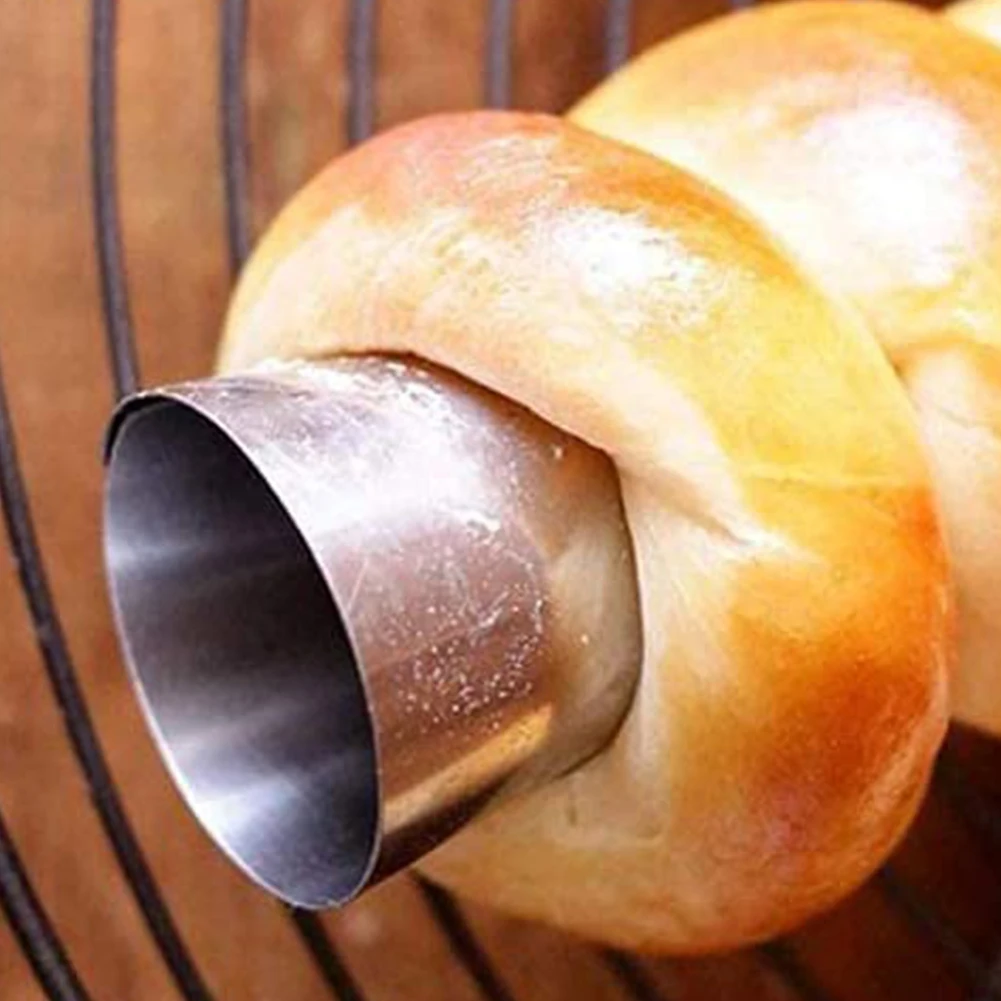 

10PCS Croissant Spiral Bread Croissant Crisp Mold Non-stick Spiral Large Baking Tool Decoration Stick