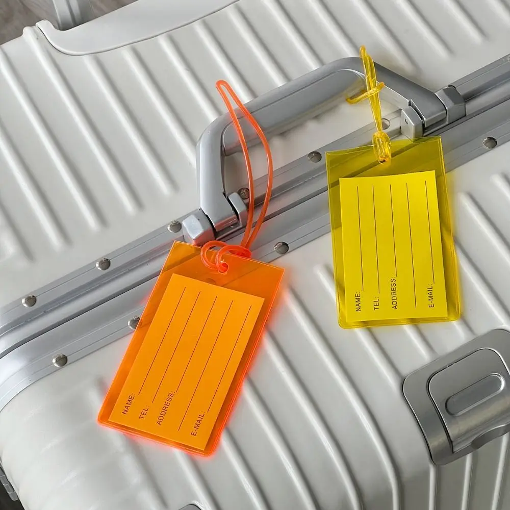 Портативная флуоресцентная багажная бирка красочная посадочная карта