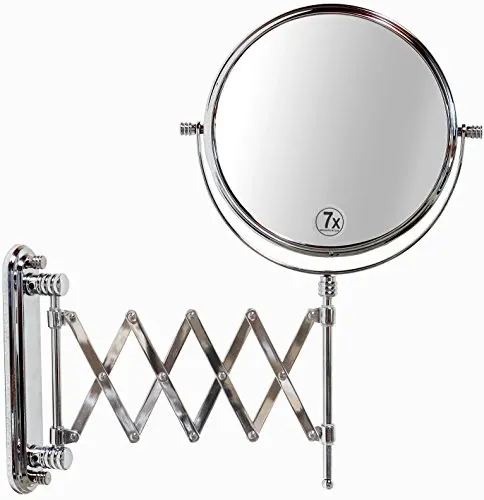 

8-Inch Two-Sided Extension Wall Mount Mirror with 7x Magnification,