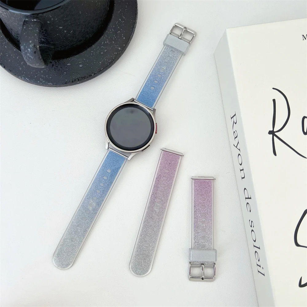 Фото Ремешок для часов Samsung Watch 6, браслет с блестящими кристаллами, 20 мм 22 мм №3