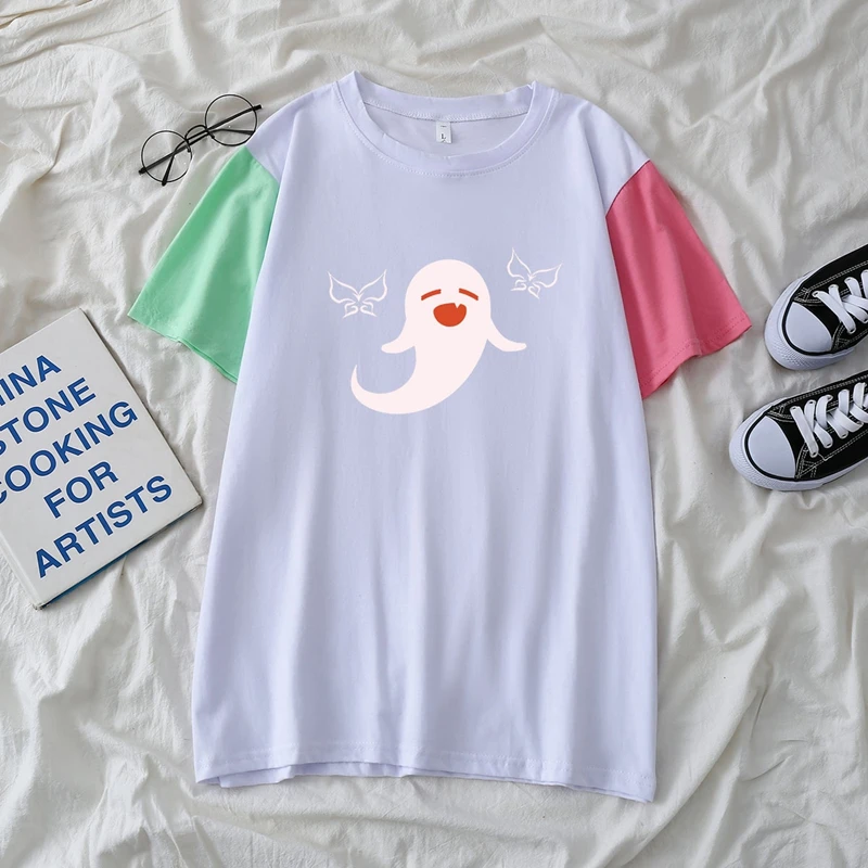 

Genshin Impact T-Shirt Women's Anime Kawaii Summer Top Harajuku Cartoon Walnut Short Sleeve Harajuku Tee Top