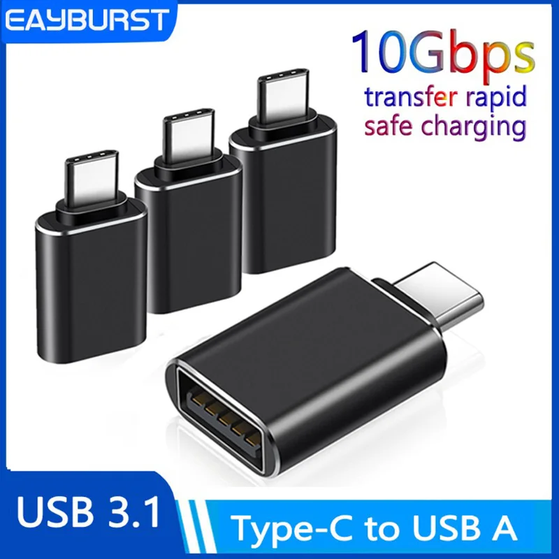 

USB C Female to USB Male Adapter 10Gbps TypeC to USB OTG Cable Charger Converter for All Type-c Interface Laptops Tablets Phones