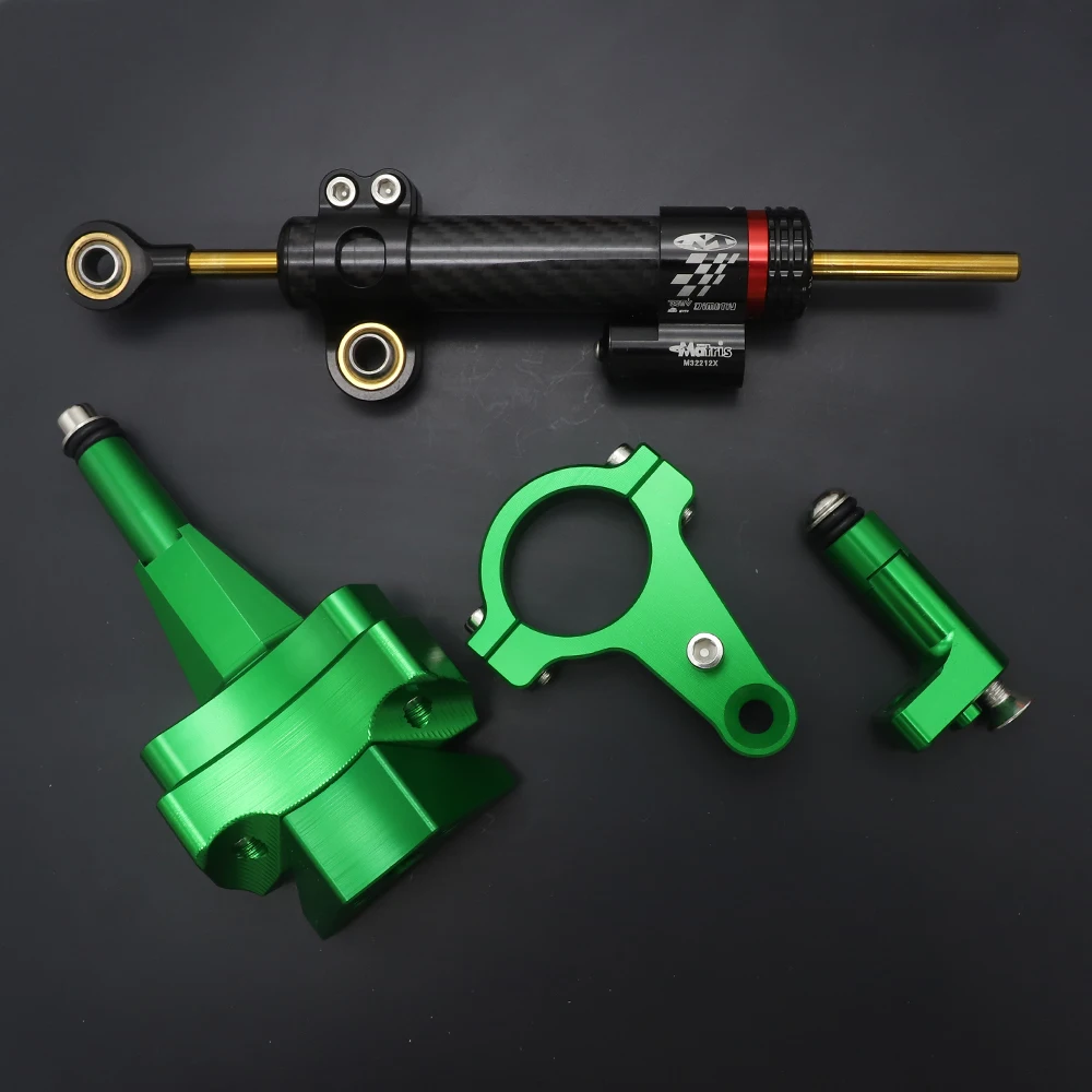 

Алюминиевый мотоциклетный демпфер с ЧПУ для стабилизации руля, контроль безопасности для kawasaki Ninja400 ninja 400 ZX-4R ZX4R 2018 2019 2020