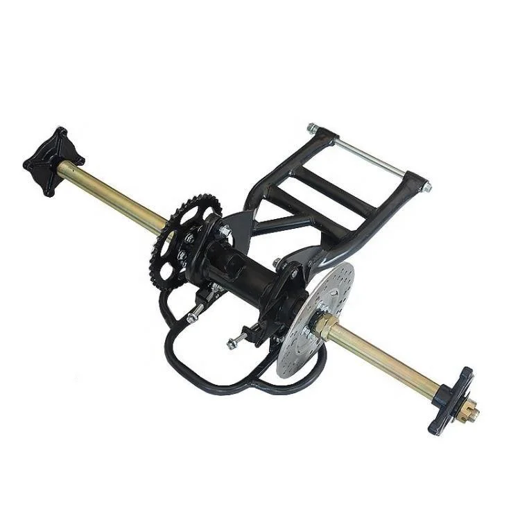 

ATV GO KART KARTING DIY Suspension Brake Disc Rotor Sprocket 81CM Rear Axle With Swing Arm Fork