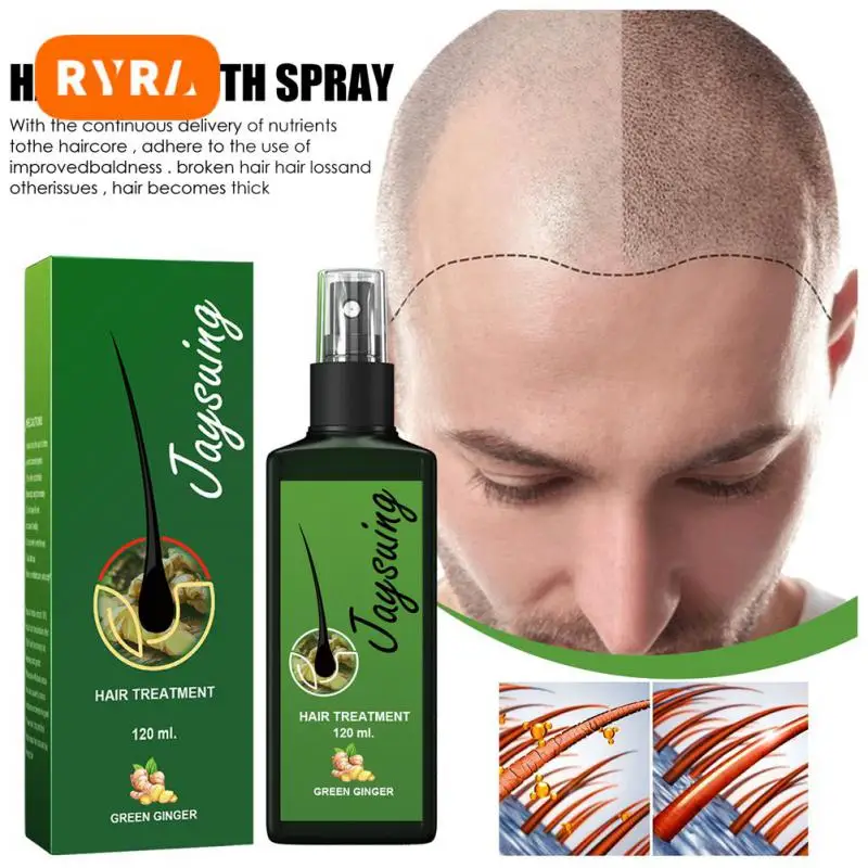 

Ginger Hair Growth Spray Serum Anti Hair Loss Essential Fast Regrowth Repair Dry Frizzy Damaged Thinning Hair Scalp Hair Care