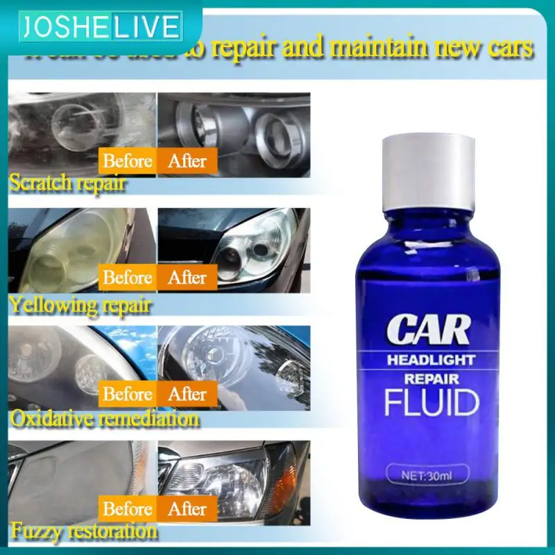 

30ML Car Headlight Polishing Repairing Cleaning Fluid Repair Refurbishment Fluid Detergent Repair/Scratch Remover Repair Liquid