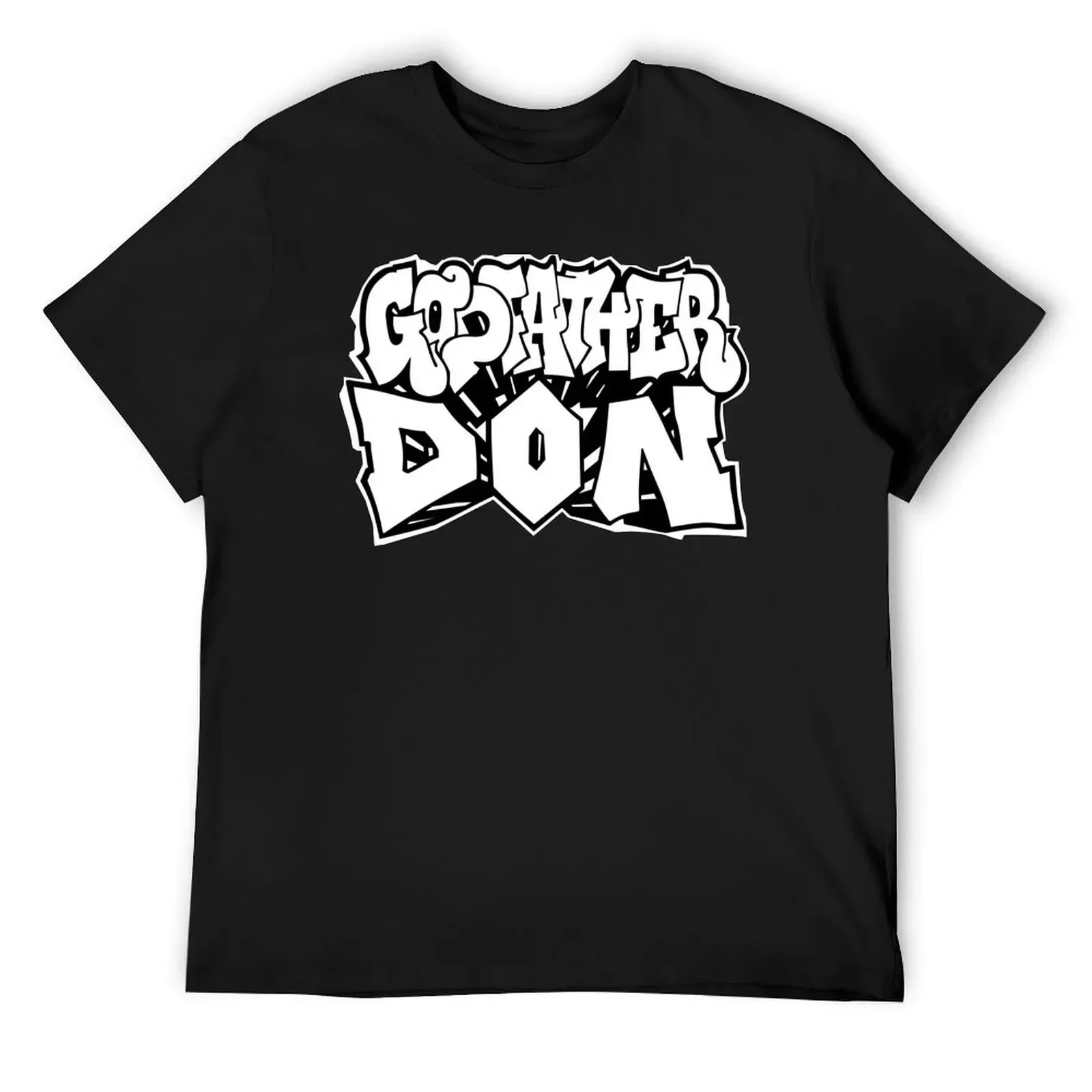 Черная футболка с логотипом Godfather Don Unreleased простая винтажная одежда на заказ