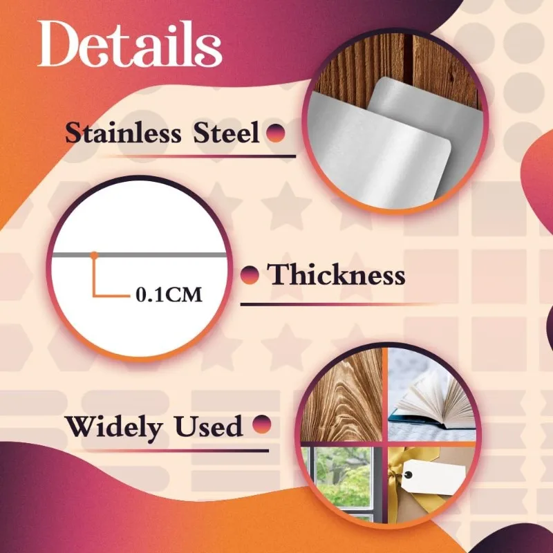 Металлические штампы с геометрическим рисунком круглый звездный журнал триммер