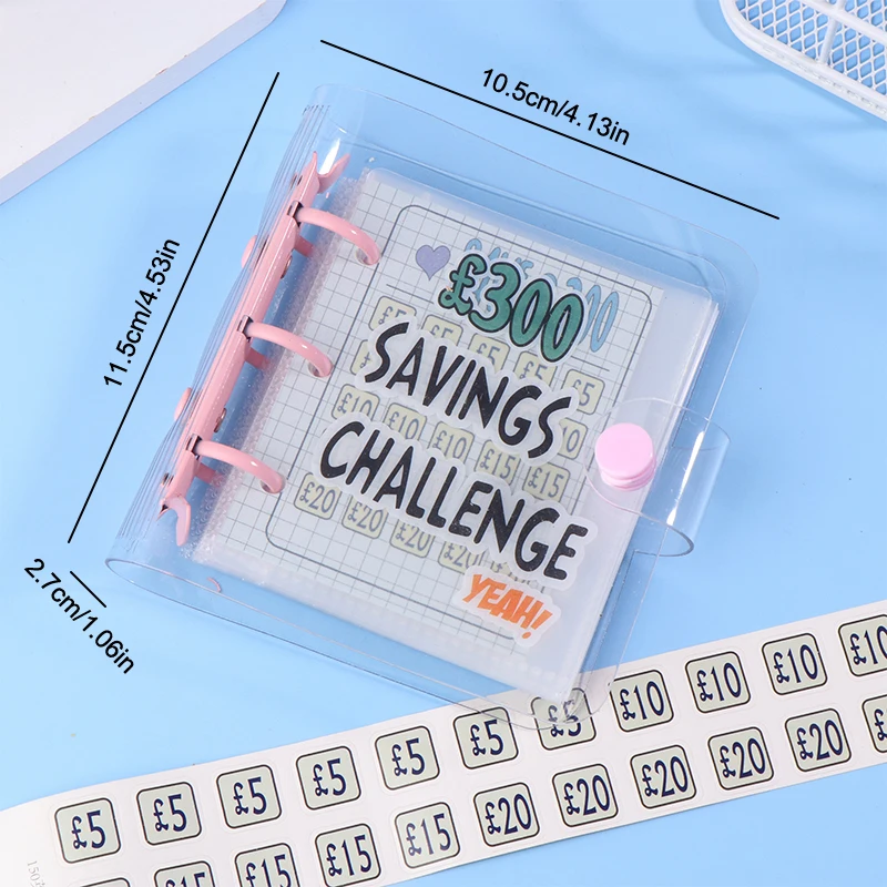 Мини-переплет Savings Challenge Thema 150/300/500/2100/5000 переплет для экономии денег 3 отверстия из