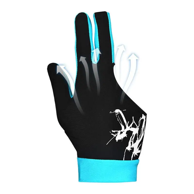 

3 Finger Pool Gloves Pool Table Snooker Cue Sport Billiards Left Hand Women & Men Adjustable Sports Gloves For Billiards Great