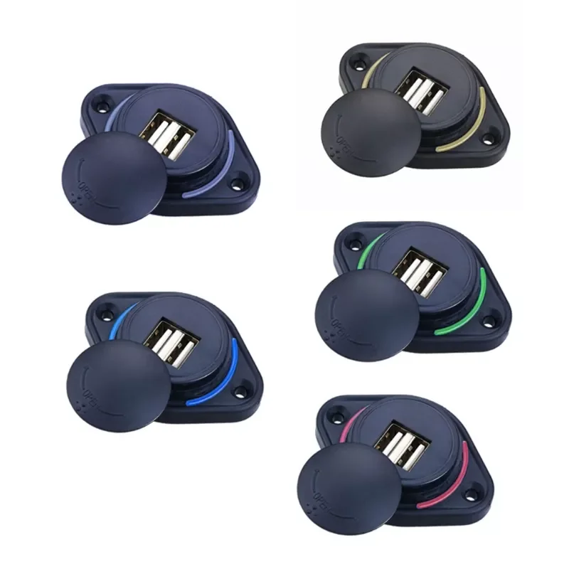 

Автомобильное зарядное устройство с двумя USB-портами, 3,1 а, 12 В/24 В, 18 Вт