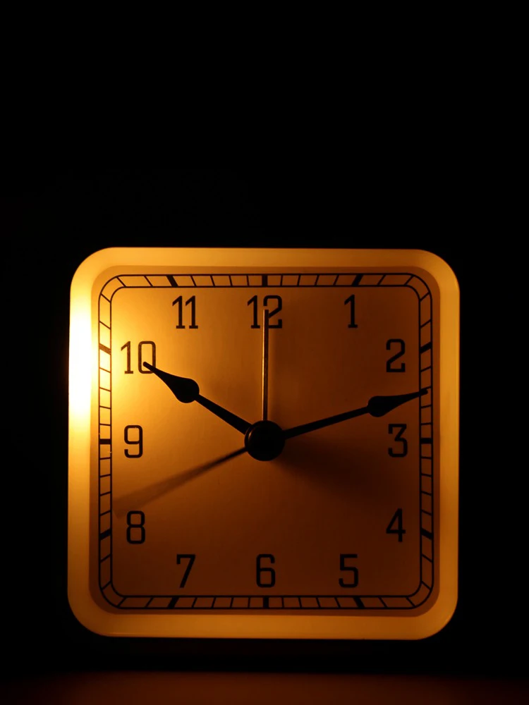 Винтажные металлические ночники будильник для спальни студенческие часы