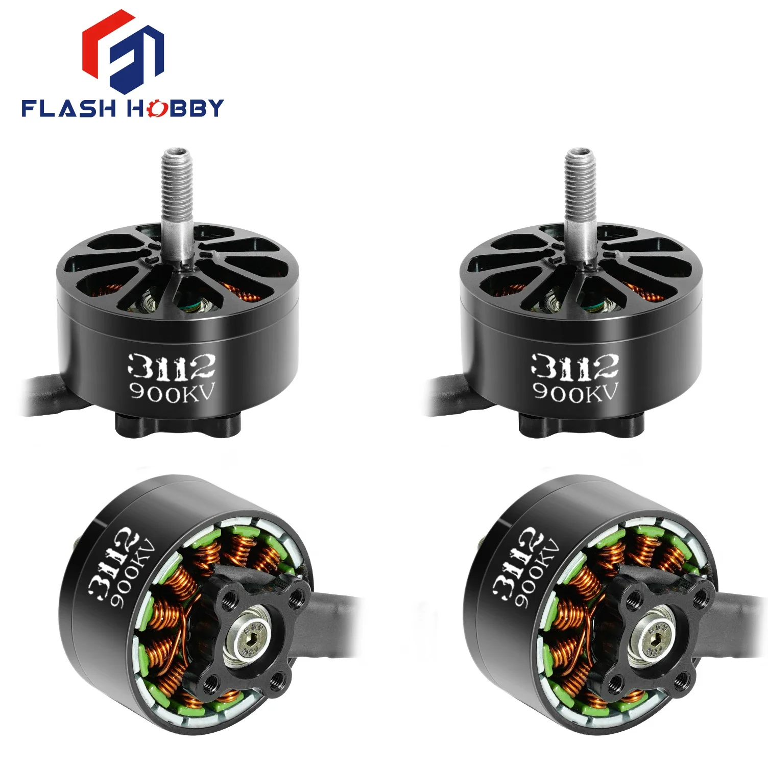 FLASHHOBBY A3112 3112 900KV / 1250KV 3-6S бесщеточный двигатель для беспилотных летательных