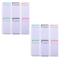 24pcs convenient budget sheets portable budget planners daily budget papers plan supply