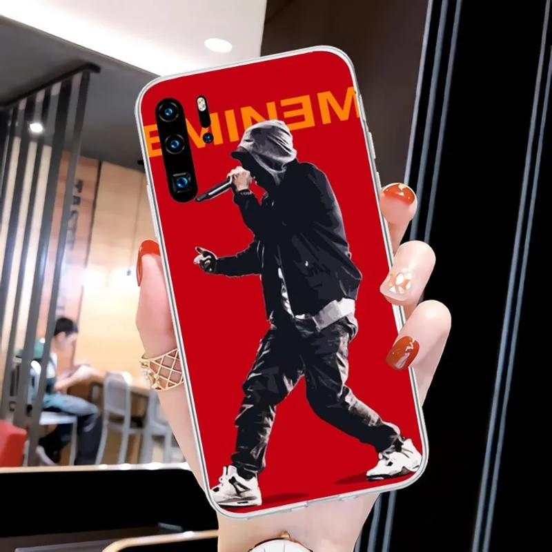 Крутой чехол для телефона Rapper Eminem Huawei P20 P40 Lite P30 Pro P Smart 2019 Nova 3e 6 Se силиконовый