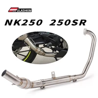 nk250 nk150 full system front middle pipe for cf nk250 nk150 400nk 650nk 250sr motorcycle muffler exhaust escape