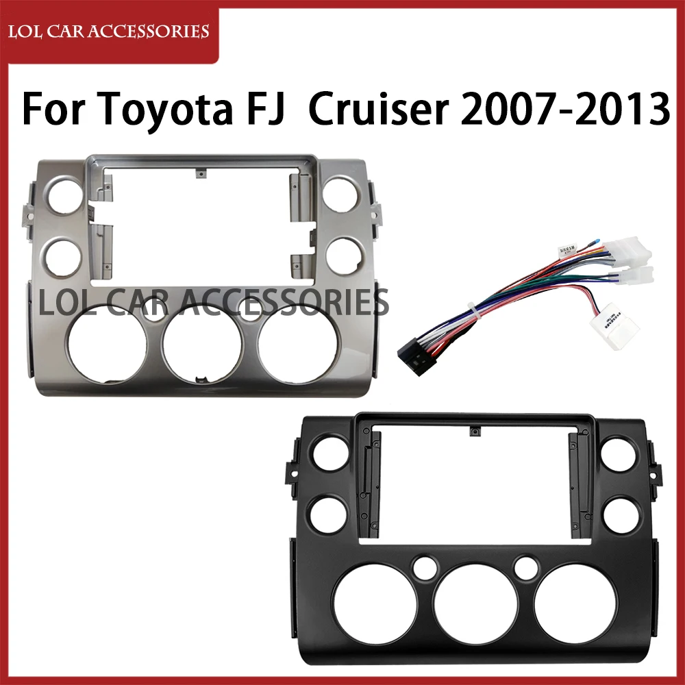 

LCA для Toyota FJ Cruiser 2007-2013 9-дюймовый автомобильный радиоприемник Android MP5 корпус проигрывателя рамка 2 Din головное устройство Fascia стереоприборная панель