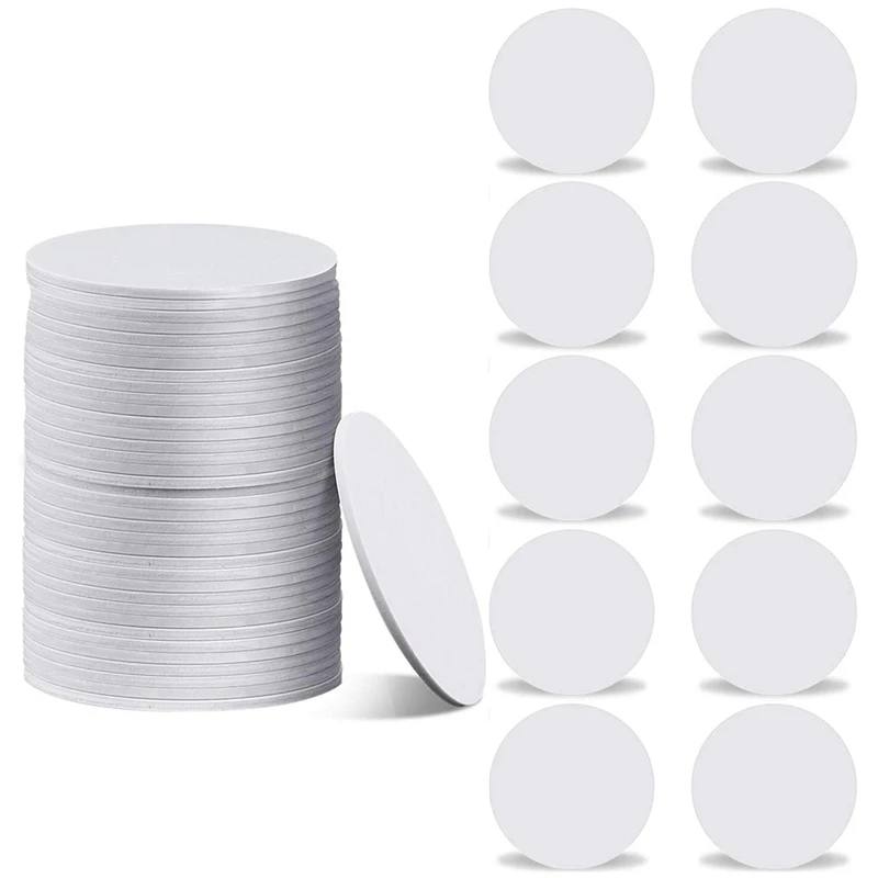 

50 Pcs Round 25Mm NTAG215 White Card NFC Electronic Tag Proximity Card For Smart Phones And Devices With NFC Function